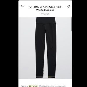 OFFLINE by Aerie Goals High-waisted 7/8 Leggings